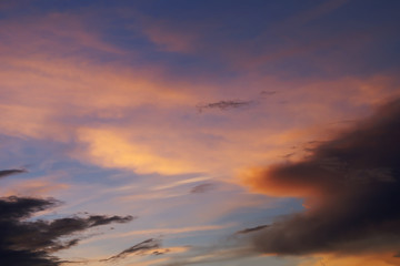 Dramatic Cloudy Sky at Twilight