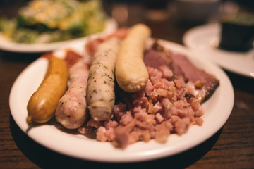 ソーセージの盛り合わせ