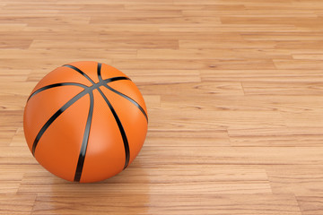Orange Basketball Ball. 3d Rendering