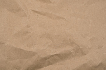 crumpled brown paper