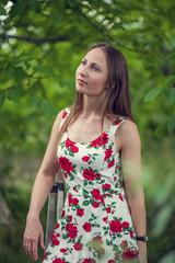 Fototapeta premium Beautiful young lady