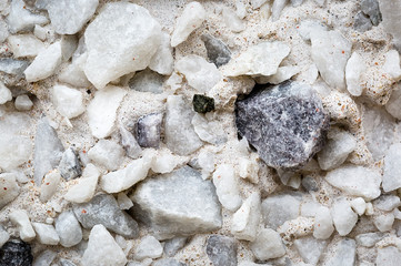 Stone harling rough casted wall