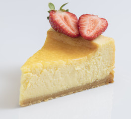 slice of homemade tasty cheesecake