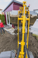 Gartengestaltung mit einem Radlader