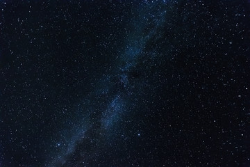 Fototapeta na wymiar Starry sky, milky way, beautiful landscape, night time, Belarus.