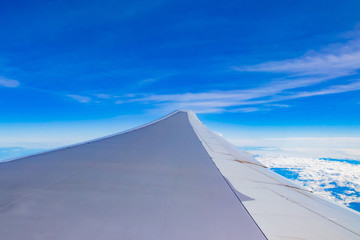 飛行機からの景色　日本上空