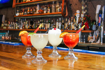 drinks cocktails margarita shots piña colada