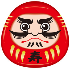 だるまのイメージイラスト　寿