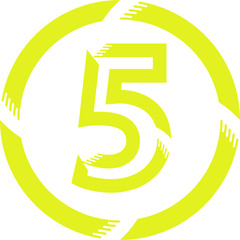 Colorful Liquid style figure