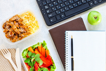 work or school, or dieting concept