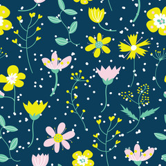 Fototapeta na wymiar floral seamless pattern. flower background. 