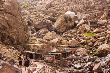 Trail to Toubkal Mountain, Morocco