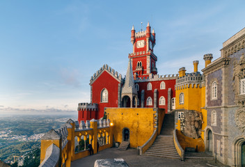Pena National Palace, Sintra, Portugal. Travel Europe, holidays in Portugal.