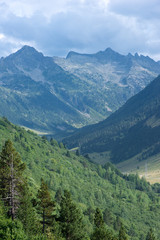 Mountains in the Bonaigua in the Valley of Aran, Pyrenees