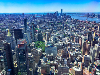 aerial view of new york city