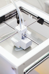 White three-dimensional printer