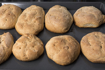 Pan recién hecho en casa.