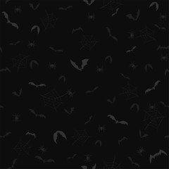 Halloween seamless pattern background illustration hand drawing style