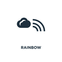 rainbow icon on white background. Modern icons vector illustration. Trendy rainbow icons