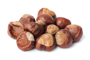 Ripe chestnuts
