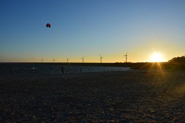 Sunset on the beach