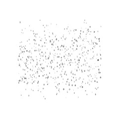 Artificial intelligence and machine learning. Abstract digital code visualization. Big data code representation. Stream of encoded data.