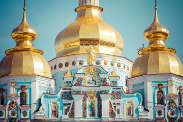 Obraz premium Pechersk Lavra or the Kiev Monastery of the Caves. in Kiev, Ukraine.