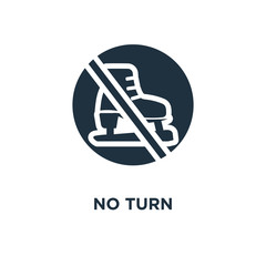 no turn icon