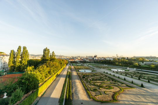 Cannaletto Blick vom Schloss Belvedere in Wien