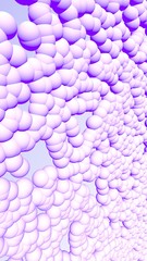 3d rendering picture of pink balls. Abstract wallpaper and background. 3D illustration