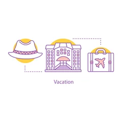 Fototapeten Vacation concept icon © bsd studio
