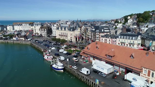 Aerial view of Trouville-sur-mer, Normandy