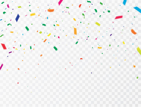 Celebration background template with confetti Colorful ribbons. luxury greeting rich card.