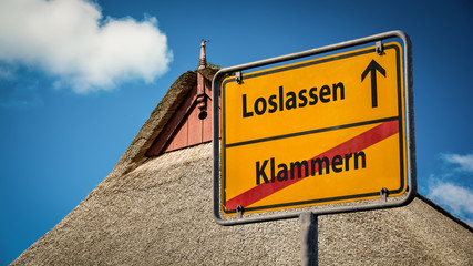 Schild 359 - Loslassen
