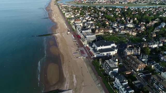Aerial view of Cabourg in Normandy,