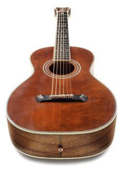 vintage blues guitar isolated