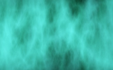 Background of abstract green color smoke. The wall of green fog. 3D illustration