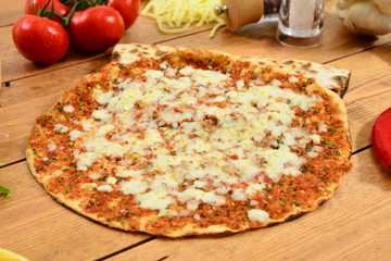 Lahmacun on the table