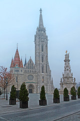 View of St Matthias Cathedral in Budapest. Hungary