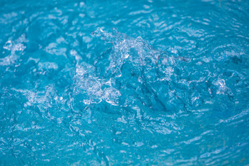 Water in pool splashing, abstract art picture for background, wallpaper,screensaver, copy-space, add-text,water emotion is concept