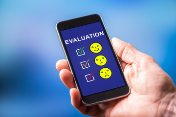 Evaluation concept on a smartphone