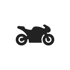 Motorcycle icon. Sport bike. Vector