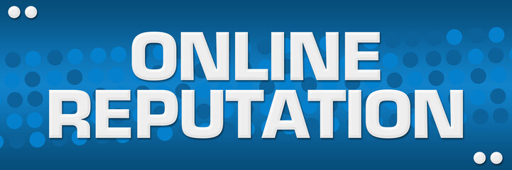 Online Reputation Blue Dots Background 