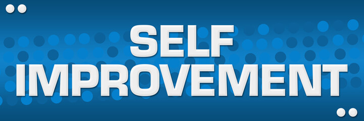 Self Improvement Blue Dots Background 