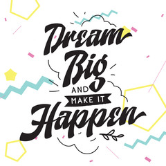 Typography for t shirt or sweatshirt printing and embroidery. Print for tee. Inspirational quote, motivation.