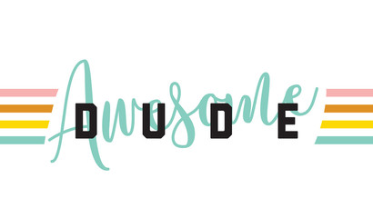 Tee print. Typography for t shirt.