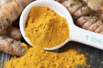 Turmeric in Measuring Spoon