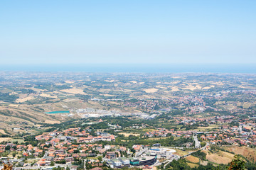 The overlooking of San Marino / サンマリノにて