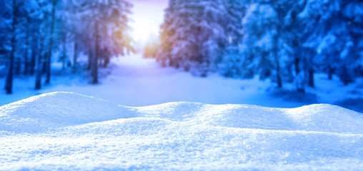 table background and winter time 