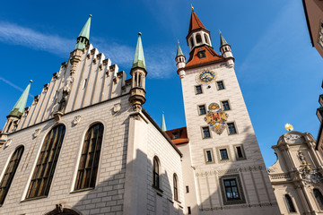 Obraz premium Old Town Hall - Altes Rathaus - Munich Germany